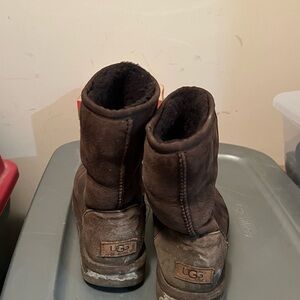 UGG Dark Brown Shearling Boots